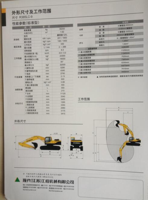 Modern excavator R385LC-9